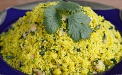 Saffron and Chickpeas Couscous