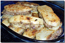 Libyan Lamb and Potato Sandwiches
