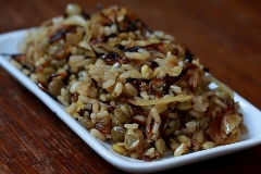 Mejadrah lentil rice