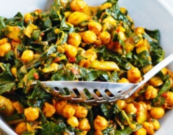 Moroccan Silverbeet and Chickpea Salad