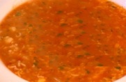 Tomato, Rice and Chickpea Soup