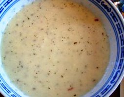 Turkish Yoghurt Rice and Garlic Soup