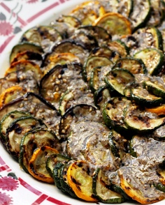 Grilled Zucchini and Eggplant topped with Zaatar and Sumac