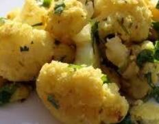 Turmeric and Garlic Cauliflower